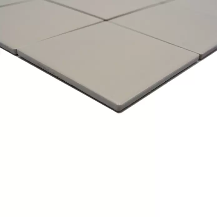 Mozaïektegel vierkant Uni CQ 135 - 29,8 x 29,8 cm, Beige, Mat - Close-up