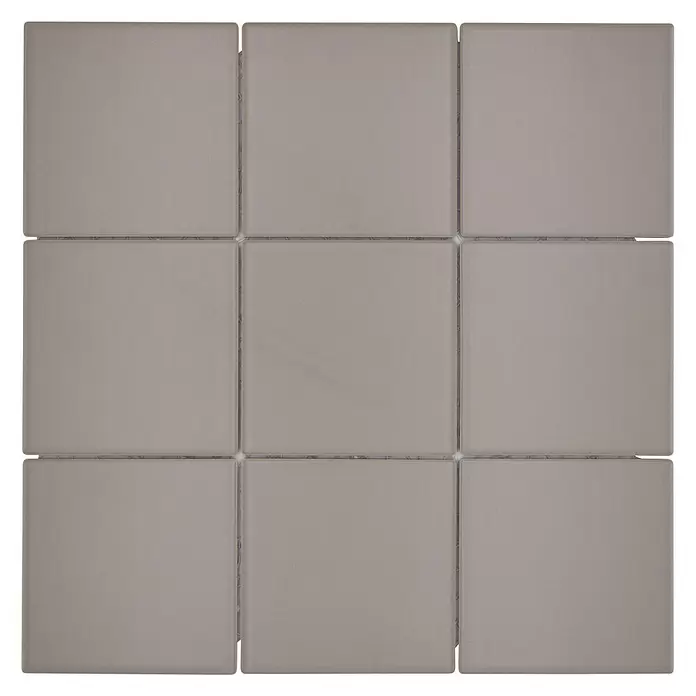 Mozaïektegel vierkant Uni CQ 145 - 29,8 x 29,8 cm, Beige/Bruin, Mat - Vooraanzicht