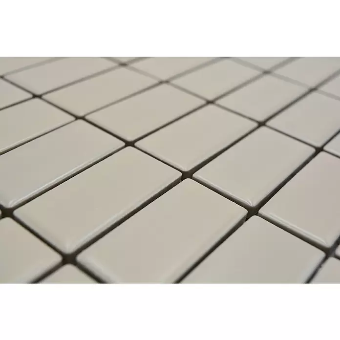 Mozaïektegel rechthoek Architecture ST 405 - 29,8 x 29,8 cm, Beige, Mat - Close-up
