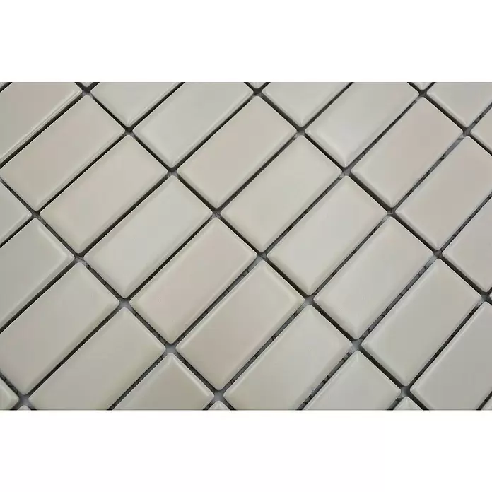 Mozaïektegel rechthoek Architecture ST 405 - 29,8 x 29,8 cm, Beige, Mat - Close-up