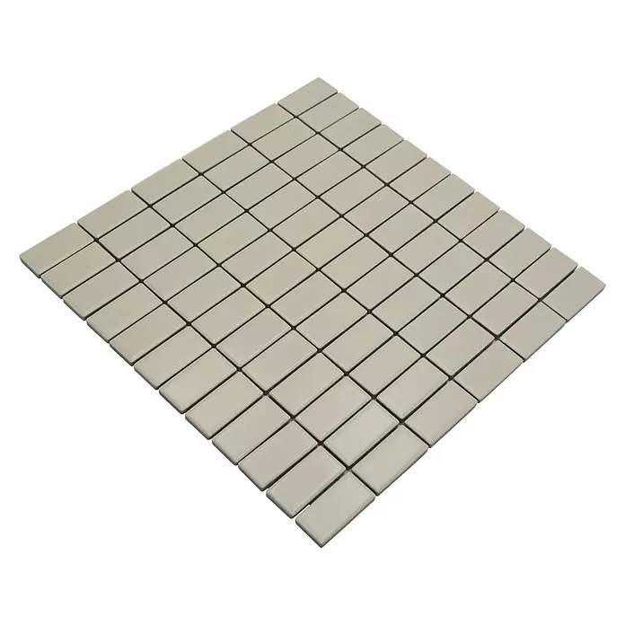 Mozaïektegel rechthoek Architecture ST 405 - 29,8 x 29,8 cm, Beige, Mat - Diagonaal zicht