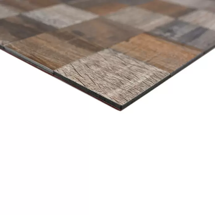 Selbstklebemosaik SAM 4MW99M - 30,5 x 30,5 cm, Metall, Grau/Beige - Detailaufnahme