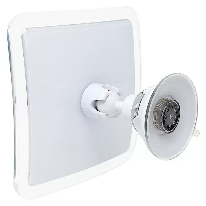 Espejo cosmético orientable - Aumento: x 10, An x Al: 16 x 16 cm, Blanco - Vista angular