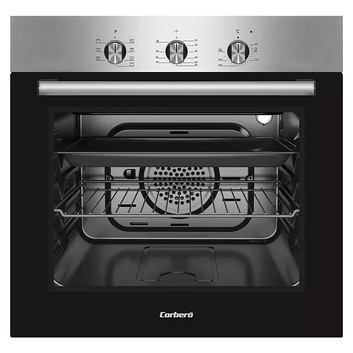 Corberó Horno empotrado CCHS200MFX - Número de tipos de calentamiento: 8 ud., Volumen horno: 56 l - Vista frontal