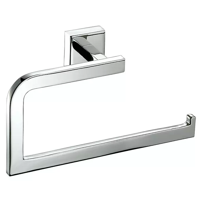 Toallero de anilla Flat - Cromo, Brillante - Vista angular