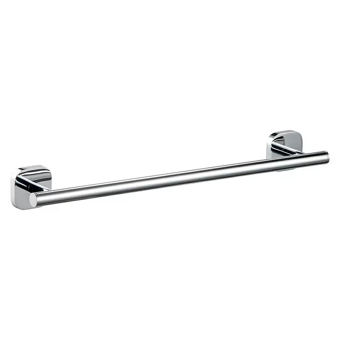 Toallero de barra Brass - Largo: 45 cm, Cromo, Brillante - Vista angular