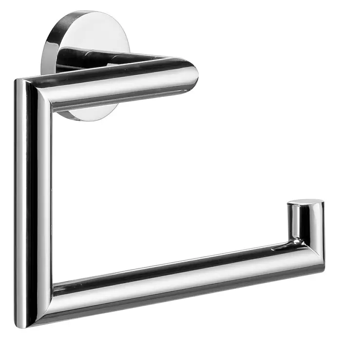 Toallero de anilla Steel - Cromo, Brillante - Vista angular