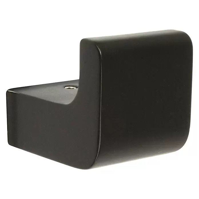 Colgador Bluss - Número de ganchos: 1 ud., Negro, Mate - Vista angular