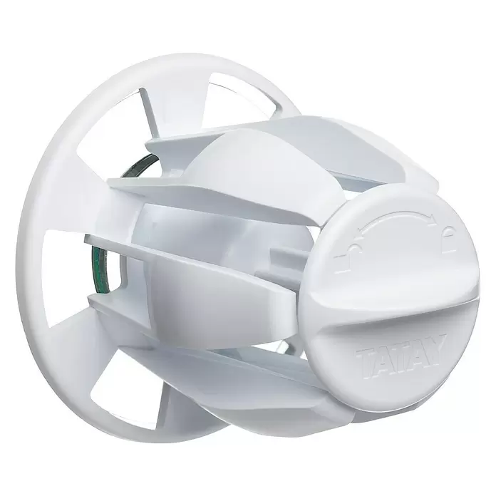 Tatay Portarollos de papel higiénico Hidden - Sin tapa, Blanco, Mate - Vista angular