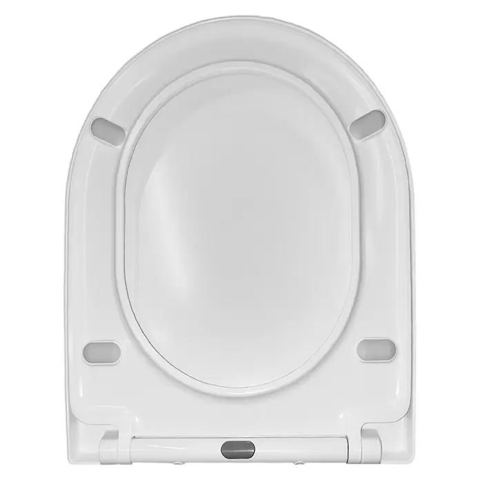 Tapa de WC Praga - Con caída amortiguada, Duroplast, Blanco - Vista ascendente
