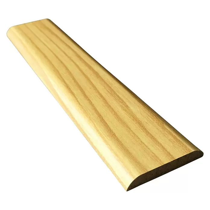 Rufete Moldura melamínica - 2,24 m x 4 mm x 32 mm, Pino natural, MDF - Vista angular