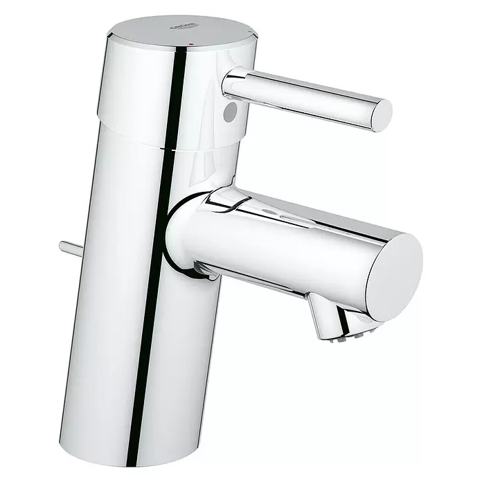 Grohe Concetto Waschtischarmatur S-Size - Niederdruck, Chrom, Glänzend - Diagonale Ansicht