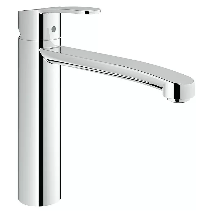 Grohe Spültischarmatur - Chrom, Glänzend, Auslauf schwenkbar - Diagonale Ansicht