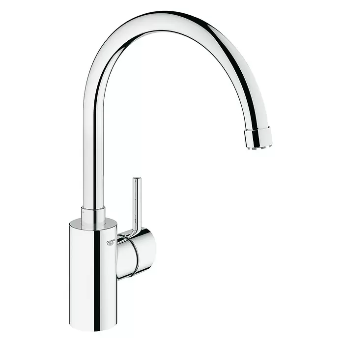 Grohe Concetto Spültischarmatur - Niederdruck, Chrom, Hoher Auslauf - Diagonale Ansicht