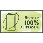 Flasche aus 100% Altplastik