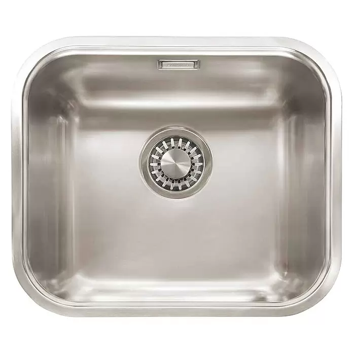 Innova Inbouwspoelbak - 39,3 x 44,5 cm, Roestvrij staal - Top-down weergave
