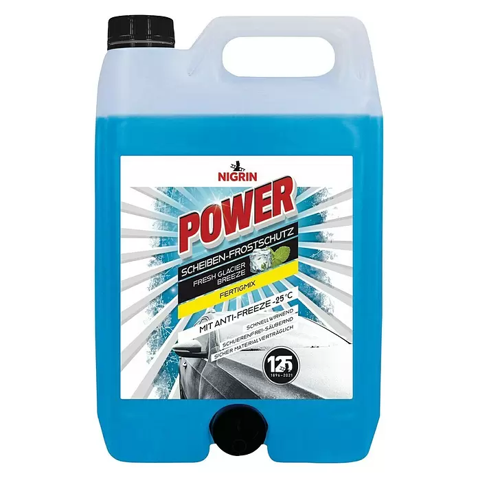 Nigrin Scheibenfrostschutz-Mittel Power - Inhalt: 5 l, -25 °C - Vorderansicht