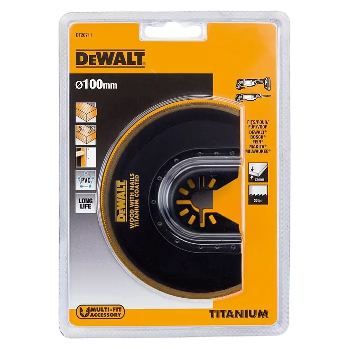 Dewalt Segmentsägeblatt DT20711-QZ - Durchmesser: 100 mm, Geeignet für: Holz - Vorderansicht