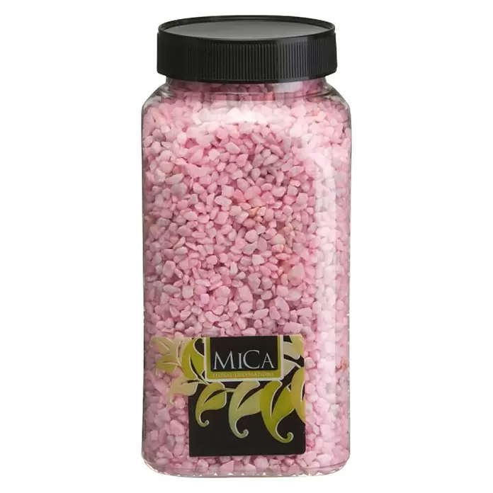Piedras decorativas mini - Rosa, Tamaño de grano: Ø 2 - 3 mm, 1 kg - Vista frontal