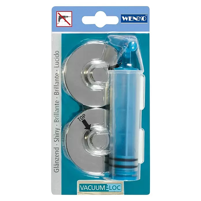 Wenko Bevestigingsset Vacuum-Loc - Kunststof, 2 stk. - Top-down weergave
