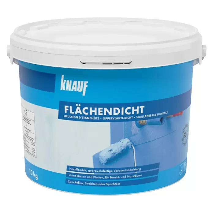 Knauf Flächendicht - 10 kg, Bitumenfrei, Lösemittelfrei - Vorderansicht