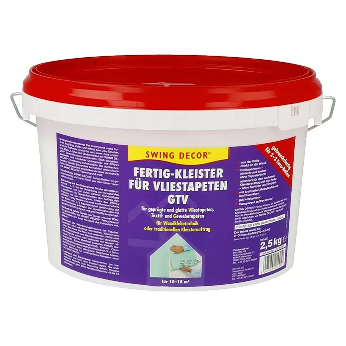 Swing Decor Vliestapeten-Kleister GTV - 2,5 kg - Vorderansicht