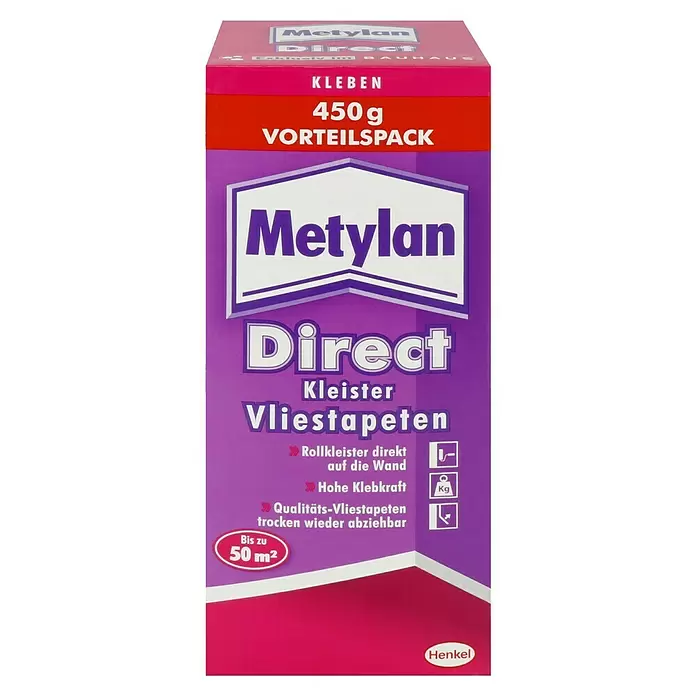 Metylan Vliestapeten-Kleister Direct - 450 g - Vorderansicht