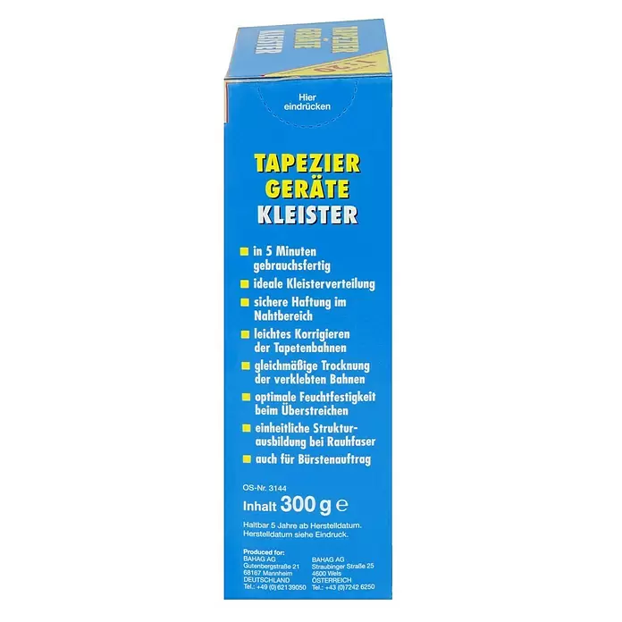 Swing Decor Tapeziergerätekleister - 300 g - Rechte Seitenansicht
