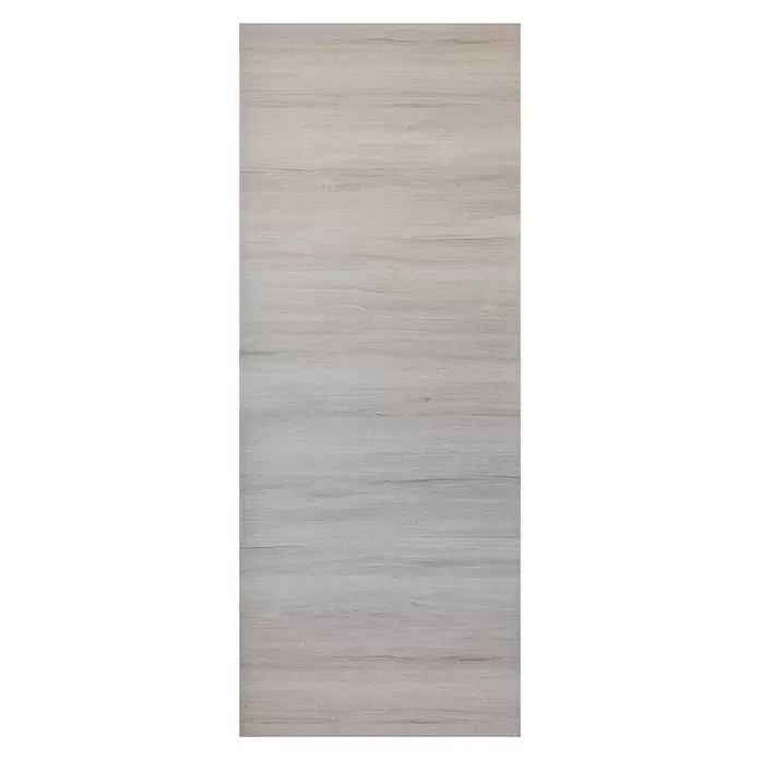 Puerta corredera de madera Estela - 82,5 x 203 cm, Roble Gris, Maciza, Sin tirador - Vista frontal