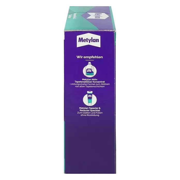 Metylan Tapetenkleister Renoviervlies & Glasfaser - 500 g - Rechte Seitenansicht