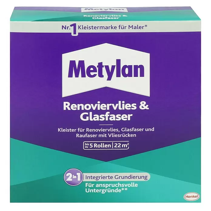 Metylan Tapetenkleister Renoviervlies & Glasfaser - 500 g - Vorderansicht