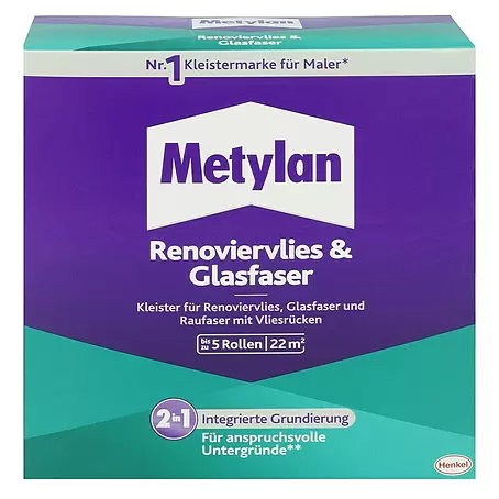 Metylan  Tapetenkleister Renoviervlies & Glasfaser