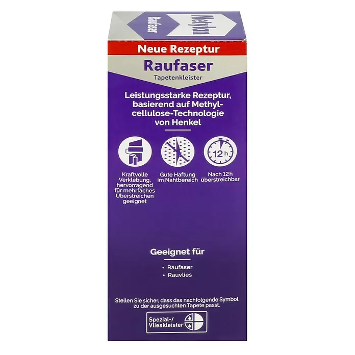 Metylan Tapetenkleister Raufaser - 180 g - Rechte Seitenansicht