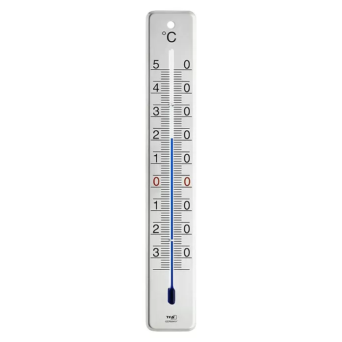TFA Dostmann Buitenthermometer - Roestvrij staal, Wit - Vooraanzicht