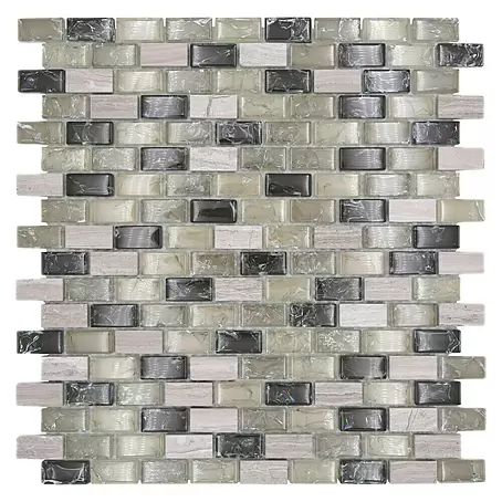 Mozaïektegel brick glas Mix XIC B1152