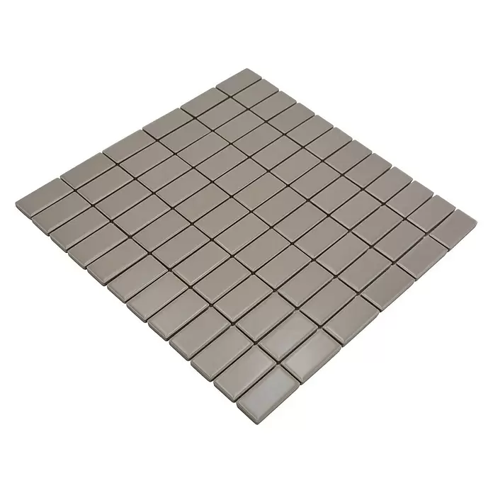 Mozaïektegel rechthoek Architecture ST 415 - 29,8 x 29,8 cm, Beige/Bruin, Mat - Diagonaal zicht