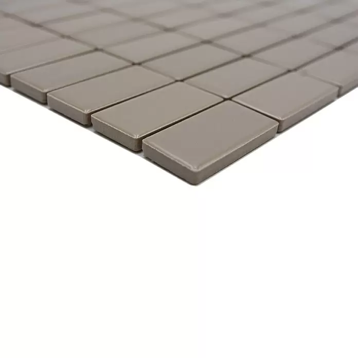 Mozaïektegel rechthoek Architecture ST 415 - 29,8 x 29,8 cm, Beige/Bruin, Mat - Close-up