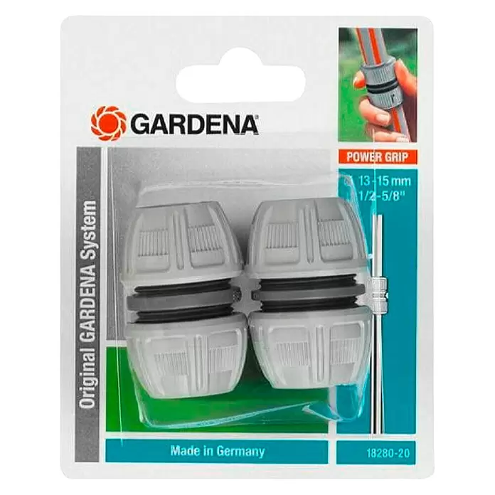 Gardena Reparator - Prikladno za crijeva promjera 13 mm (1/2") i 15 mm (5/8”), 2 kom - Pogled sprijeda