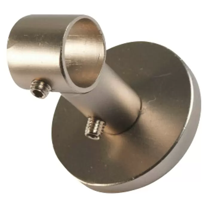 Soporte de techo cerrado Ideas 12 - Plateado, Para barras con un diámetro de 12 mm, 1 ud. - Vista angular