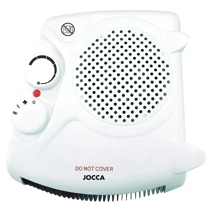 Jocca Calefactor de aire dos posiciones - 2.000 W, Blanco, 24 x 25 x 12 cm - Vista frontal