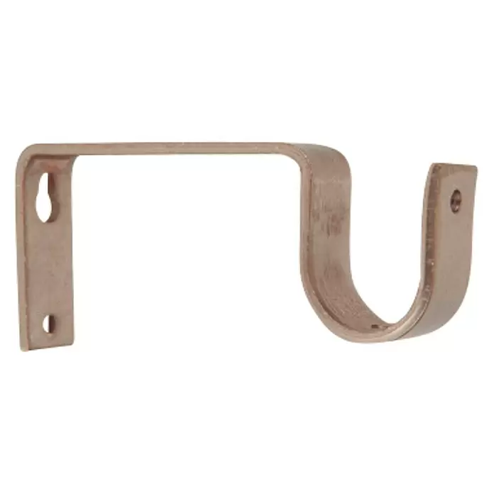 Soporte de pared Ferro Wood - Plata, L x An x Al: 10 x 1,6 x 4,6 cm, Atornillado - Vista angular