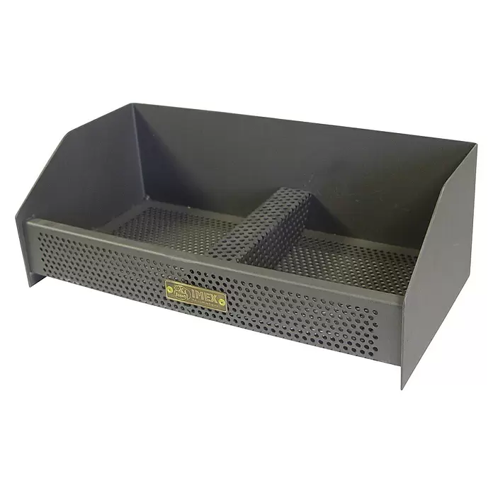 Imex El Zorro Cesta quemador de pellets doble - 25 x 49 x 17 cm, Hierro, Gris - Vista angular