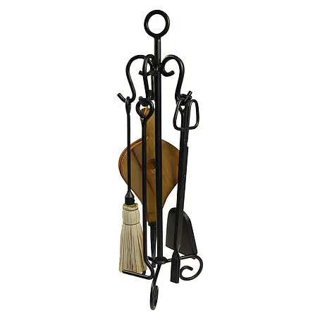 Imex El Zorro  Juego de utensilios para chimenea Argolla