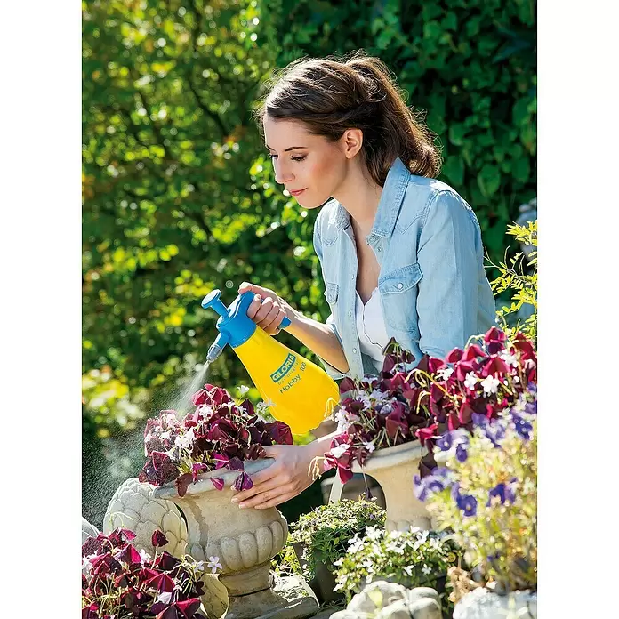 Gloria Drucksprühgerät Hobby 100 mit verstellbarer Düse - 1 l - Anwendungsbeispiel