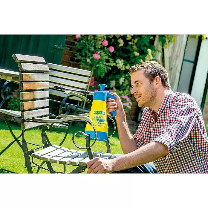 Gloria Uređaj za tlačno prskanje Spray & Paint - 1,25 l - Proizvod u upotrebi
