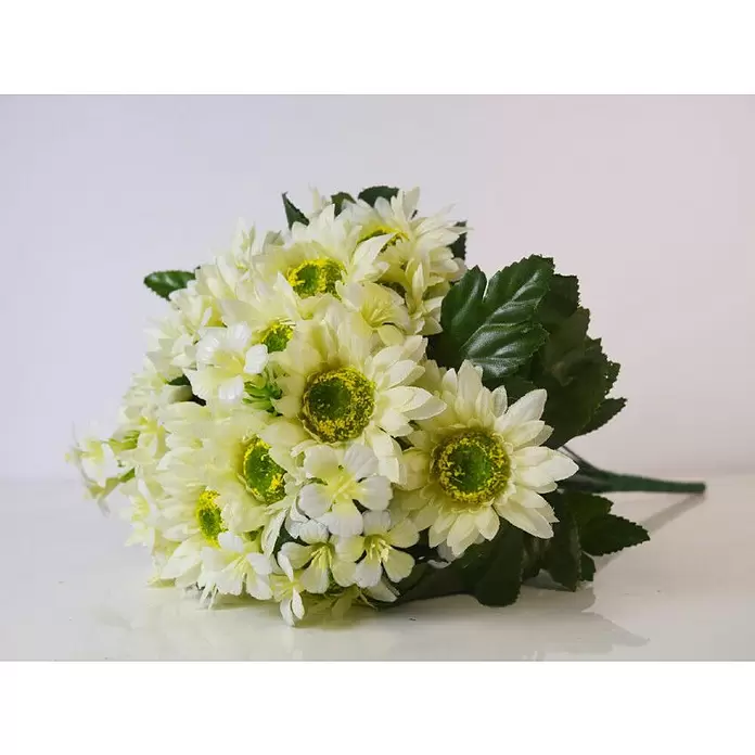 Buket cvijeća umjetni - 46 cm, Bijele boje - Živopisni prikaz