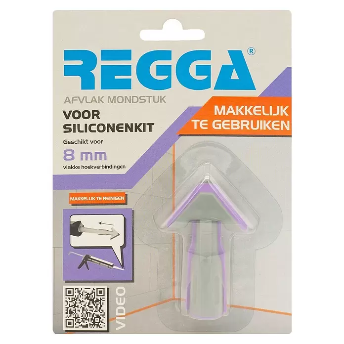 Kit mondstuk 8 mm paars voor silicone - 8 mm - Vooraanzicht