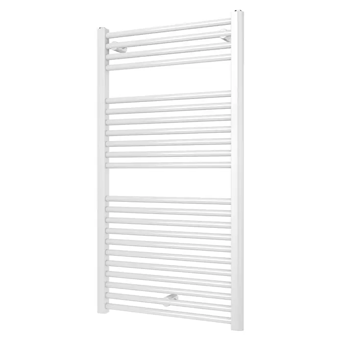 Plieger Designradiator Palermo - 600 x 1.111 mm, 605 W, Wit - Diagonaal zicht