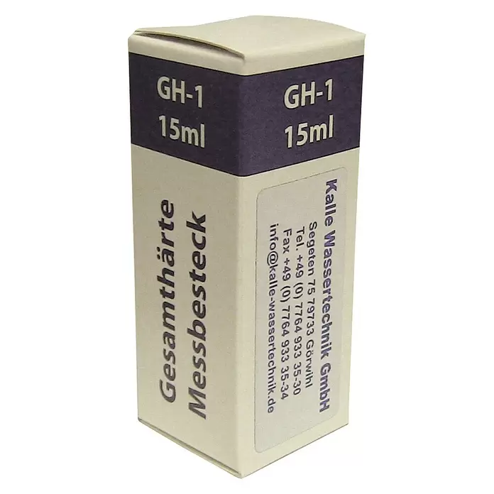 Test-Set Gesamthärte Testkit GH1 - 15 ml - Diagonale Ansicht