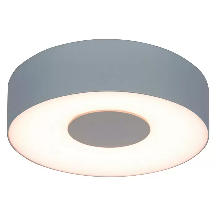 Lutec Vanjska zidna LED svjetiljka - 7,5 W, 4,5 x 19,3 x 19,3 cm, Srebrne boje, Opal, IP54 - Dijagonalni pogled